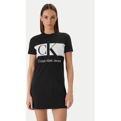 Calvin Klein Sukienka codzienna Blocking LV047F288G Czarny Regular Fit XS Czarny Damskie Calvin Klein Sukienka codzienna Blocking LV047F288G Czarny Regular Fit XS Czarny Damskie