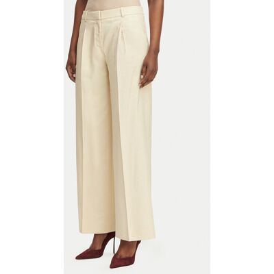 HUGO Spodnie materiałowe Halati 50559839 Beżowy Regular Fit 42 Beżowy Damskie HUGO Spodnie materiałowe Halati 50559839 Beżowy Regular Fit 42 Beżowy Damskie