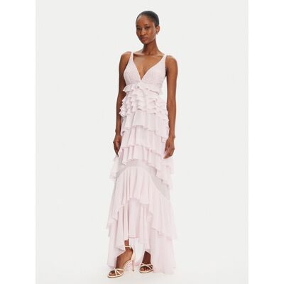 Elisabetta Franchi Sukienka koktajlowa AB-R42-52E2- Różowy Regular Fit 46 Różowy Damskie Elisabetta Franchi Sukienka koktajlowa AB-R42-52E2- Różowy Regular Fit 46 Różowy Damskie