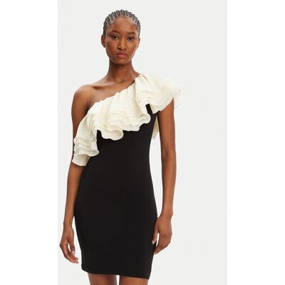 Eleh Sukienka koktajlowa ESS250260 Czarny Regular Fit M Czarny Damskie Eleh Sukienka koktajlowa ESS250260 Czarny Regular Fit M Czarny Damskie