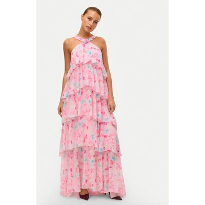 Vero Moda Sukienka wieczorowa Felicia 10295237 Różowy Slim Fit XS Różowy Damskie Vero Moda Sukienka wieczorowa Felicia 10295237 Różowy Slim Fit XS Różowy Damskie