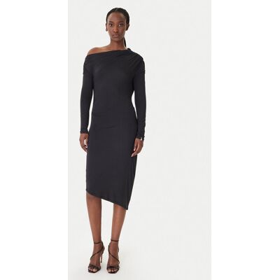 Patrizia Pepe Sukienka koktajlowa 8A1606/J37-K103 Czarny Regular Fit 0 Czarny Damskie Patrizia Pepe Sukienka koktajlowa 8A1606/J37-K103 Czarny Regular Fit 0 Czarny Damskie