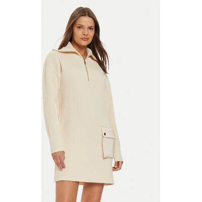 Liu Jo Sukienka dzianinowa WF4228 MS99E Beżowy Regular Fit L Beżowy Damskie Liu Jo Sukienka dzianinowa WF4228 MS99E Beżowy Regular Fit L Beżowy Damskie