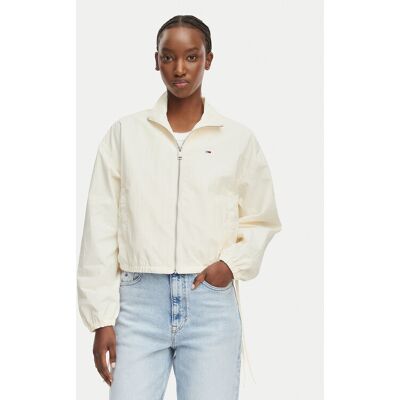 Tommy Jeans Kurtka przejściowa DW0DW22325 Biały Regular Fit XXS Biały Damskie Tommy Jeans Kurtka przejściowa DW0DW22325 Biały Regular Fit XXS Biały Damskie