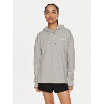 Adidas Bluza Terrex Logo IB6567 Szary Regular Fit XS Szary Damskie Adidas Bluza Terrex Logo IB6567 Szary Regular Fit XS Szary Damskie
