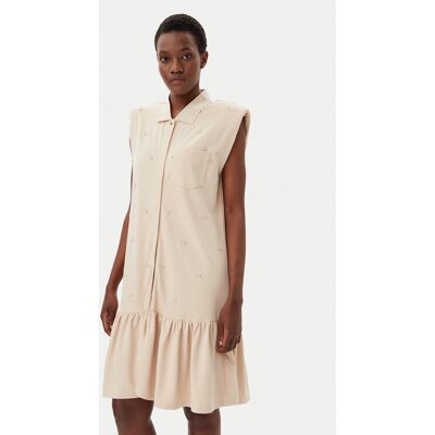 Liu Jo Sport Sukienka koszulowa TA5191 J5942 Beżowy Regular Fit XS Beżowy Damskie Liu Jo Sport Sukienka koszulowa TA5191 J5942 Beżowy Regular Fit XS Beżowy Damskie