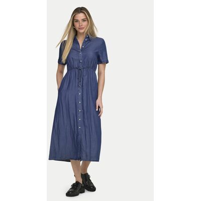 ONLY Sukienka jeansowa Charis 15363971 Granatowy Regular Fit M Granatowy Damskie ONLY Sukienka jeansowa Charis 15363971 Granatowy Regular Fit M Granatowy Damskie