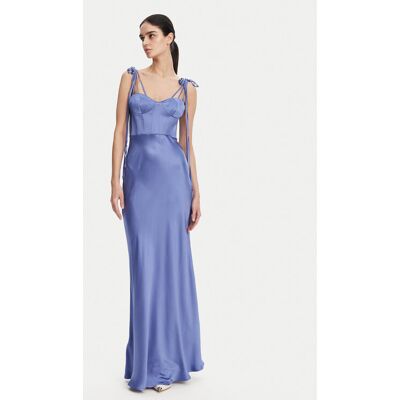 PINKO Sukienka wieczorowa 104996 A2GZ Niebieski Regular Fit 44 Niebieski Damskie PINKO Sukienka wieczorowa 104996 A2GZ Niebieski Regular Fit 44 Niebieski Damskie
