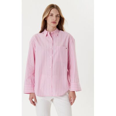 Tommy Hilfiger Koszula New Easy WW0WW45892 Różowy Relaxed Fit 42 Różowy Damskie Tommy Hilfiger Koszula New Easy WW0WW45892 Różowy Relaxed Fit 42 Różowy Damskie