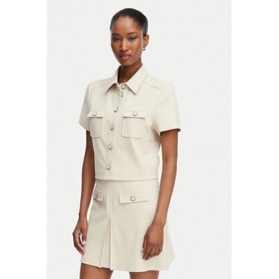 Guess Koszula W6RH83 KCMU2 Beżowy Regular Fit XXL Beżowy Damskie Guess Koszula W6RH83 KCMU2 Beżowy Regular Fit XXL Beżowy Damskie