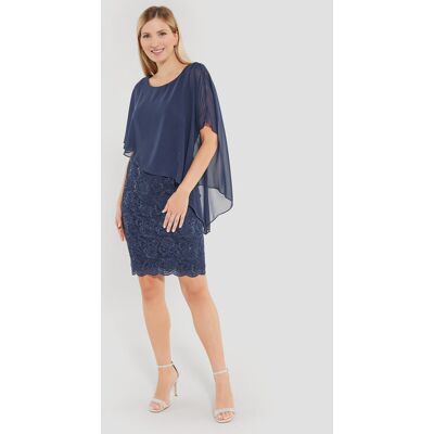 Swing Sukienka koktajlowa 77760410 Granatowy Regular Fit 38 Granatowy Damskie Swing Sukienka koktajlowa 77760410 Granatowy Regular Fit 38 Granatowy Damskie