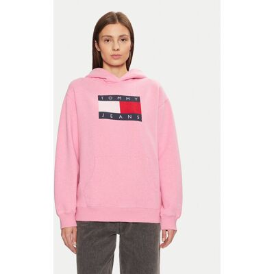 Tommy Jeans Bluza DW0DW19407 Różowy Relaxed Fit M Różowy Damskie Tommy Jeans Bluza DW0DW19407 Różowy Relaxed Fit M Różowy Damskie