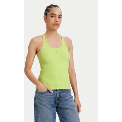 Tommy Jeans Top Racerback DW0DW22264 Zielony jasny Slim Fit XL Zielony jasny Damskie Tommy Jeans Top Racerback DW0DW22264 Zielony jasny Slim Fit XL Zielony jasny Damskie
