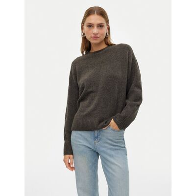 Vero Moda Sweter Boom 10320463 Brązowy Loose Fit L Brązowy Damskie Vero Moda Sweter Boom 10320463 Brązowy Loose Fit L Brązowy Damskie