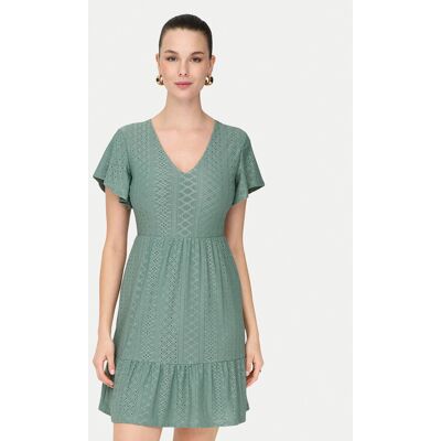 ONLY Sukienka codzienna 15289687 Zielony Regular Fit XS Zielony Damskie ONLY Sukienka codzienna 15289687 Zielony Regular Fit XS Zielony Damskie