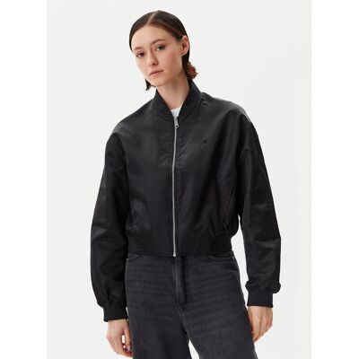 Calvin Klein Jeans Kurtka bomber Hero LV047B528G Czarny Relaxed Fit XXL Czarny Damskie Calvin Klein Jeans Kurtka bomber Hero LV047B528G Czarny Relaxed Fit XXL Czarny Damskie