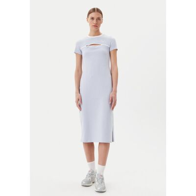 Puma Sukienka codzienna Ess Cut-Out 629769 Błękitny Slim Fit M Niebieski jasny Damskie Puma Sukienka codzienna Ess Cut-Out 629769 Błękitny Slim Fit M Niebieski jasny Damskie