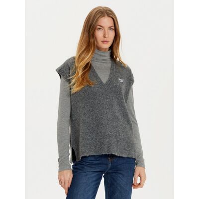 Liu Jo Sweter WF4432 MA49P Szary Regular Fit S Szary Damskie Liu Jo Sweter WF4432 MA49P Szary Regular Fit S Szary Damskie