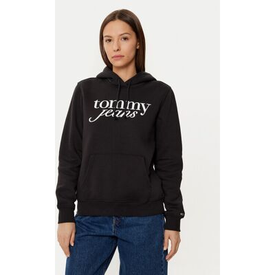 Tommy Jeans Bluza DW0DW20170 Czarny Regular Fit XS Czarny Damskie Tommy Jeans Bluza DW0DW20170 Czarny Regular Fit XS Czarny Damskie