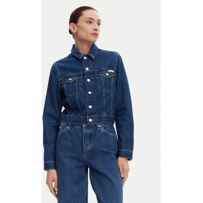 Calvin Klein Jeans Kurtka jeansowa 90's J20J225183 Niebieski Regular Fit M Niebieski Damskie Calvin Klein Jeans Kurtka jeansowa 90's J20J225183 Niebieski Regular Fit M Niebieski Damskie