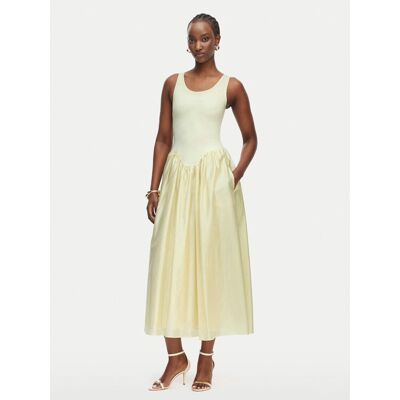 Bardot Sukienka letnia Lorie 60385DB Kremowy Regular Fit 42 Kremowy Damskie Bardot Sukienka letnia Lorie 60385DB Kremowy Regular Fit 42 Kremowy Damskie