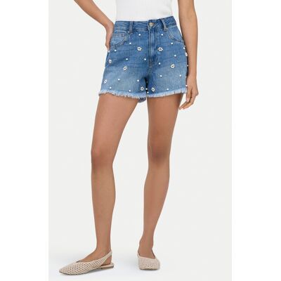 ONLY Szorty jeansowe Zuma 15370792 Niebieski Regular Fit XS Niebieski Damskie ONLY Szorty jeansowe Zuma 15370792 Niebieski Regular Fit XS Niebieski Damskie