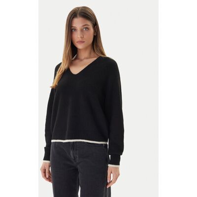 Vero Moda Sweter Aquarius 10331898 Czarny Regular Fit XL Czarny Damskie Vero Moda Sweter Aquarius 10331898 Czarny Regular Fit XL Czarny Damskie