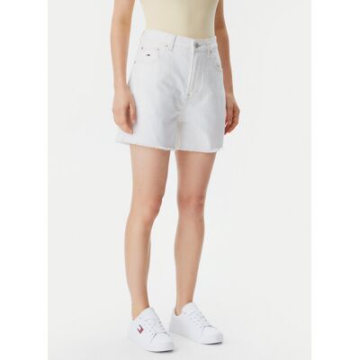 Tommy Jeans Szorty jeansowe DW0DW20093 Écru Mom Fit 27 Kremowy Damskie Tommy Jeans Szorty jeansowe DW0DW20093 Écru Mom Fit 27 Kremowy Damskie