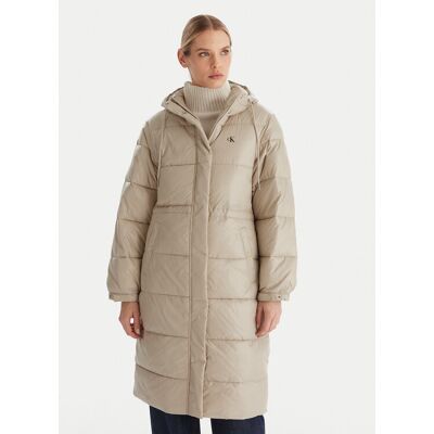 Calvin Klein Jeans Kurtka zimowa LV047D506G Beżowy Relaxed Fit S Beżowy Damskie Calvin Klein Jeans Kurtka zimowa LV047D506G Beżowy Relaxed Fit S Beżowy Damskie