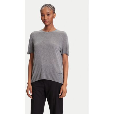 Calvin Klein Sweter LV044A307G Szary Regular Fit XS Szary Damskie Calvin Klein Sweter LV044A307G Szary Regular Fit XS Szary Damskie