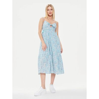 Pepe Jeans Sukienka letnia Mallory Print PL953533 Niebieski Regular Fit XS Niebieski Damskie Pepe Jeans Sukienka letnia Mallory Print PL953533 Niebieski Regular Fit XS Niebieski Damskie