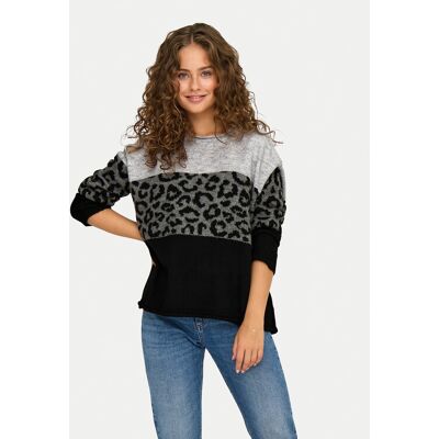 ONLY Sweter Jade 15294969 Szary Regular Fit M Szary Damskie ONLY Sweter Jade 15294969 Szary Regular Fit M Szary Damskie