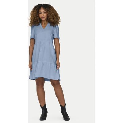 ONLY Sukienka letnia Tiri-Caro 15310970 Błękitny Regular Fit S Niebieski jasny Damskie ONLY Sukienka letnia Tiri-Caro 15310970 Błękitny Regular Fit S Niebieski jasny Damskie
