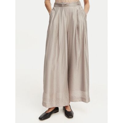 Eleh Spodnie materiałowe SS260269 Szary Wide Leg 38 Szary Damskie Eleh Spodnie materiałowe SS260269 Szary Wide Leg 38 Szary Damskie