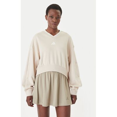 Adidas Bluza Stadium JY6969 Beżowy Loose Fit L Beżowy Damskie Adidas Bluza Stadium JY6969 Beżowy Loose Fit L Beżowy Damskie