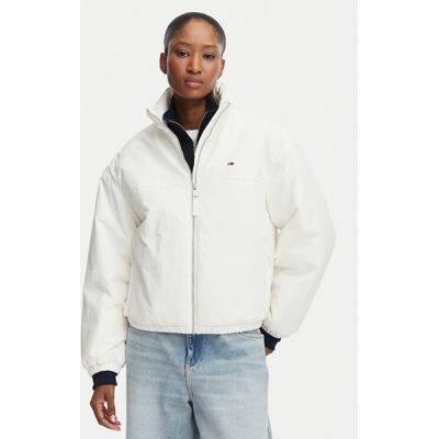 Tommy Jeans Kurtka przejściowa DW0DW22908 Biały Regular Fit XL Biały Damskie Tommy Jeans Kurtka przejściowa DW0DW22908 Biały Regular Fit XL Biały Damskie