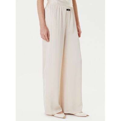 Eleh Spodnie palazzo ESS250049 Écru Regular Fit L Kremowy Damskie Eleh Spodnie palazzo ESS250049 Écru Regular Fit L Kremowy Damskie