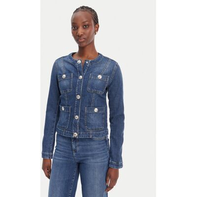Liu Jo Kurtka jeansowa UA6260 D0275 Niebieski Regular Fit 48 Niebieski Damskie Liu Jo Kurtka jeansowa UA6260 D0275 Niebieski Regular Fit 48 Niebieski Damskie