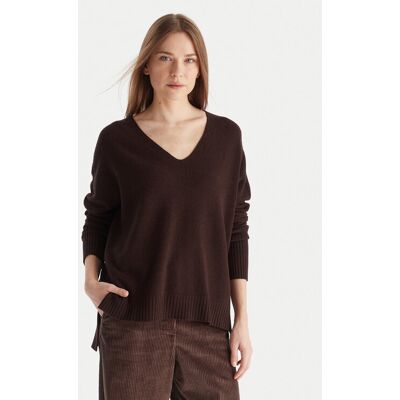 Kontatto Sweter 3M0842C Bordowy Relaxed Fit NOSIZE Bordowy Damskie Kontatto Sweter 3M0842C Bordowy Relaxed Fit NOSIZE Bordowy Damskie