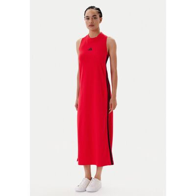 Adidas Sukienka codzienna Essentials 3-Stripes JE1206 Czerwony Regular Fit M Czerwony Damskie Adidas Sukienka codzienna Essentials 3-Stripes JE1206 Czerwony Regular Fit M Czerwony Damskie