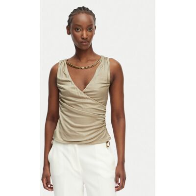 Marciano Guess Top G6GP11 K3617 Beżowy Slim Fit S Beżowy Damskie Marciano Guess Top G6GP11 K3617 Beżowy Slim Fit S Beżowy Damskie