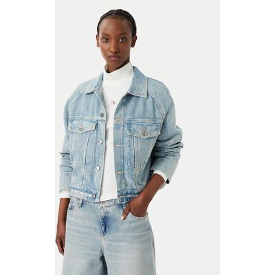 Calvin Klein Jeans Kurtka jeansowa LV047G726G Niebieski jasny Boxy Fit S Niebieski jasny Damskie Calvin Klein Jeans Kurtka jeansowa LV047G726G Niebieski jasny Boxy Fit S Niebieski jasny Damskie