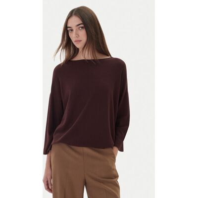 Kontatto Sweter 3M0801C Brązowy Regular Fit NOSIZE Brązowy Damskie Kontatto Sweter 3M0801C Brązowy Regular Fit NOSIZE Brązowy Damskie