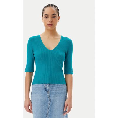 Morgan Sweter 251-MCHAMPI Zielony Slim Fit M Zielony Damskie Morgan Sweter 251-MCHAMPI Zielony Slim Fit M Zielony Damskie