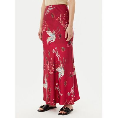 ViCOLO Spódnica maxi TD0472 Bordowy Slim Fit S Bordowy Damskie ViCOLO Spódnica maxi TD0472 Bordowy Slim Fit S Bordowy Damskie