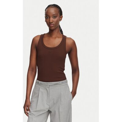 HUGO Top Datamia 50514489 Brązowy ciemny Slim Fit M Brązowy ciemny Damskie HUGO Top Datamia 50514489 Brązowy ciemny Slim Fit M Brązowy ciemny Damskie
