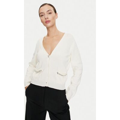 ViCOLO Kardigan 77107B Écru Relaxed Fit NOSIZE Kremowy Damskie ViCOLO Kardigan 77107B Écru Relaxed Fit NOSIZE Kremowy Damskie