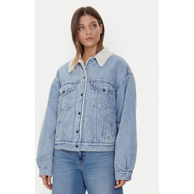 Levi's® Kurtka jeansowa Sherpa Trucker 90's A4435-0010 Niebieski Loose Fit M Niebieski Damskie Levi's® Kurtka jeansowa Sherpa Trucker 90's A4435-0010 Niebieski Loose Fit M Niebieski Damskie
