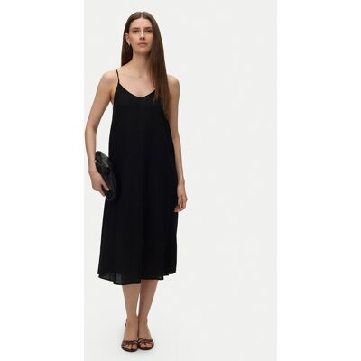 Vero Moda Sukienka letnia Emilo 10340519 Czarny Loose Fit XS Czarny Damskie Vero Moda Sukienka letnia Emilo 10340519 Czarny Loose Fit XS Czarny Damskie