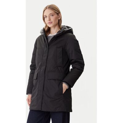 Tommy Hilfiger Parka WW0WW46533 Czarny Relaxed Fit M Czarny Damskie Tommy Hilfiger Parka WW0WW46533 Czarny Relaxed Fit M Czarny Damskie